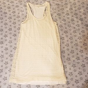 3/$20 J Crew Off White Lace Layered Dress
